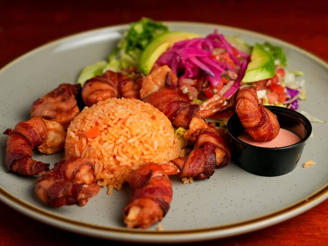 Bacon Wrapped Shrimp Meal (New).