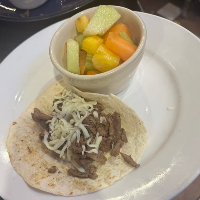 Kids Taco Plate.