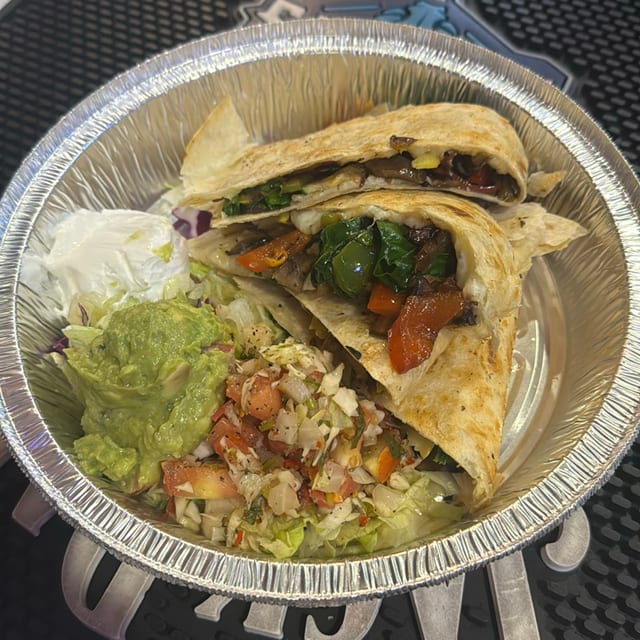 Veggie Quesadilla.