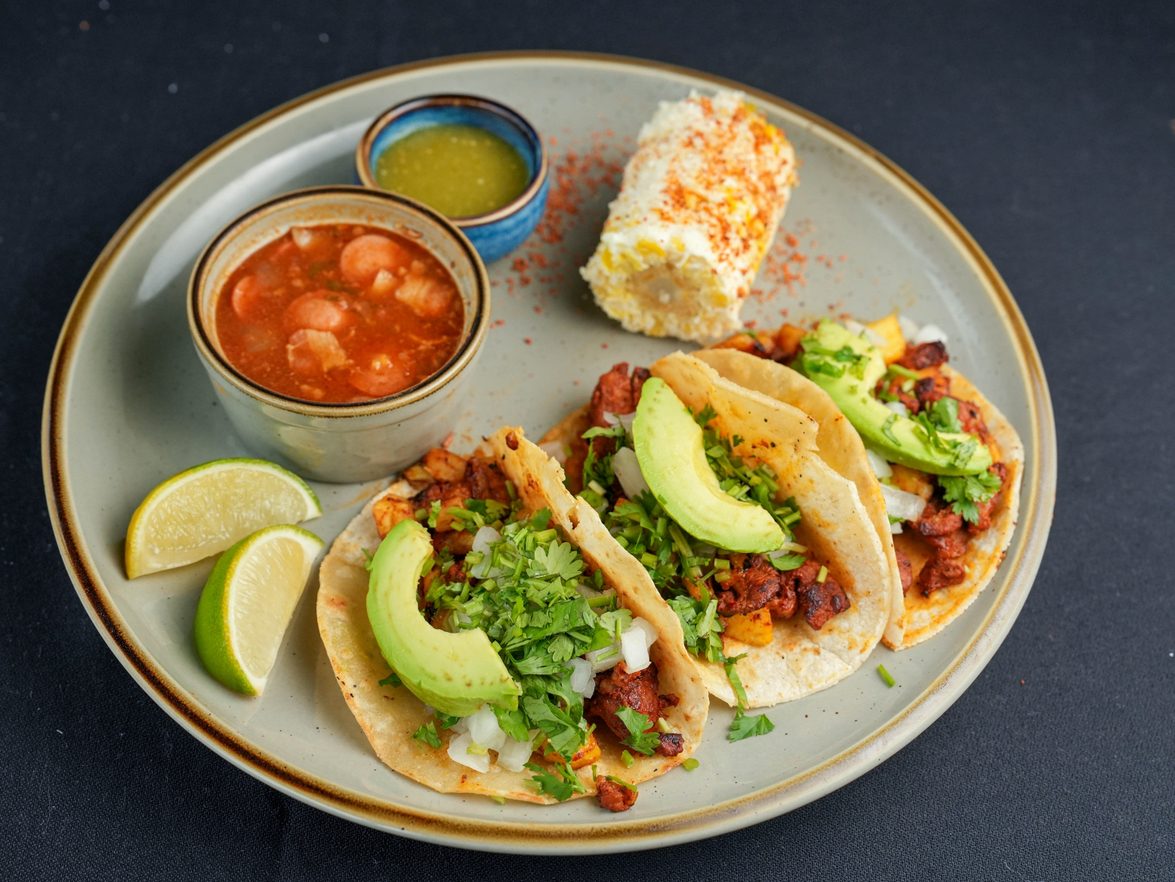 Al Pastor Taco Meal.