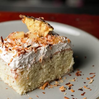 Piña Colada Tres Leches Cake